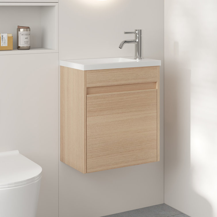Latitude Run® 17.31'' Single Bathroom Vanity with Resin Vanity Top